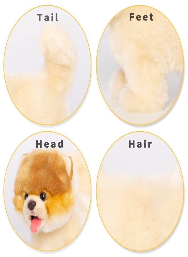 CU-MATE Interactive Dog Stuffed Animal Electronic Plush Pomeranian Simulation Puppy Realistic Toy Like-Real Robotic Nodding Barking Wagging Tail Present Pet for Toddler Boys - Image 4